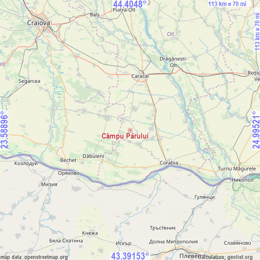 Câmpu Părului on map