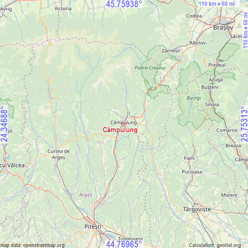 Câmpulung on map