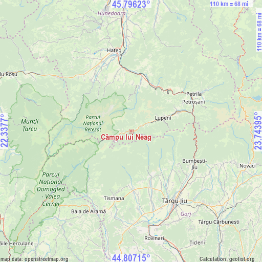 Câmpu lui Neag on map