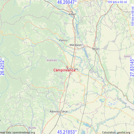 Câmpineanca on map