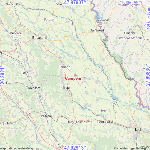 Câmpeni on map