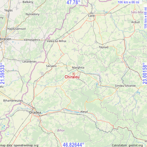 Chiraleu on map