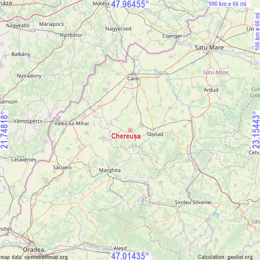 Chereușa on map