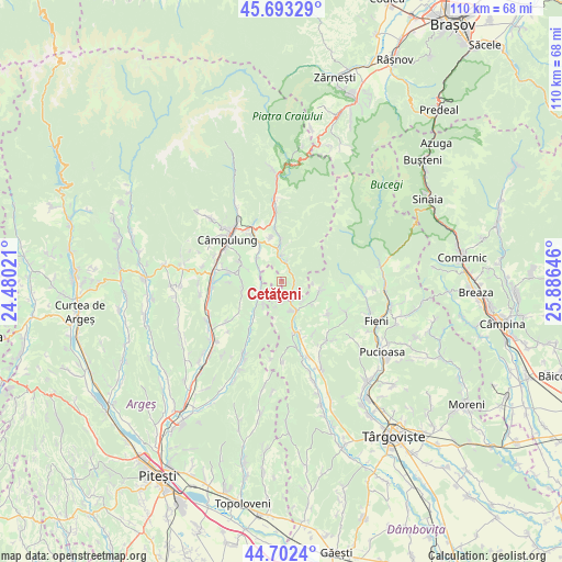 Cetăţeni on map