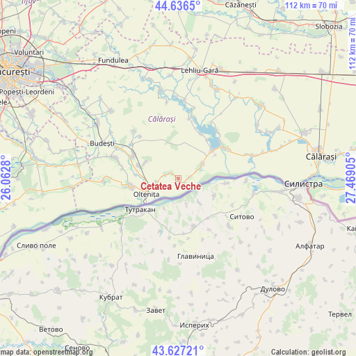 Cetatea Veche on map