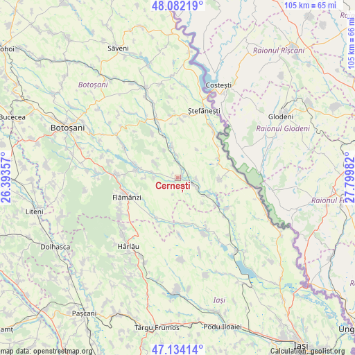 Cernești on map