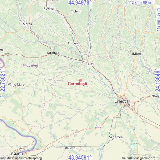 Cernăteşti on map