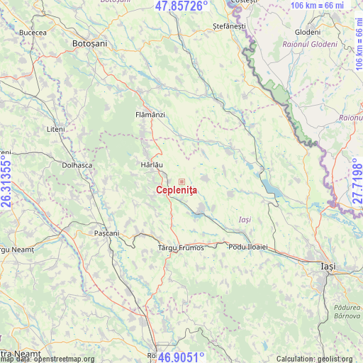 Cepleniţa on map