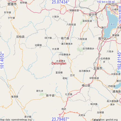Dalongtan on map