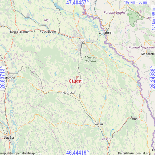 Căuești on map