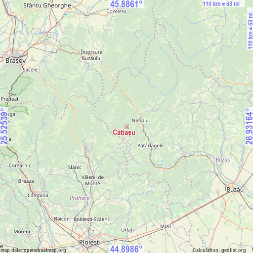 Cătiașu on map