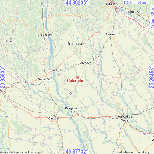 Catanele on map