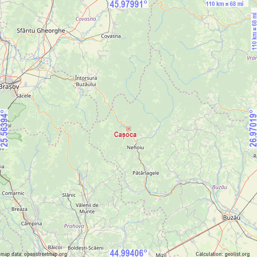 Cașoca on map