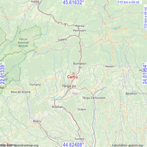 Cartiu on map