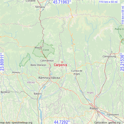 Cărpeniș on map