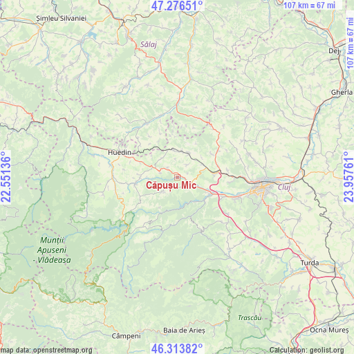 Căpușu Mic on map