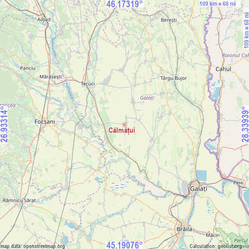 Călmățui on map