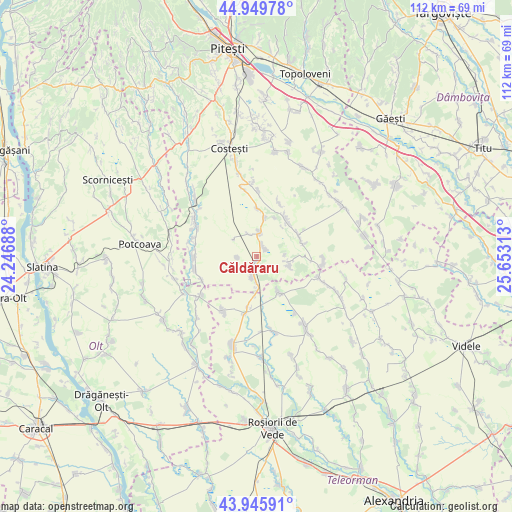 Căldăraru on map