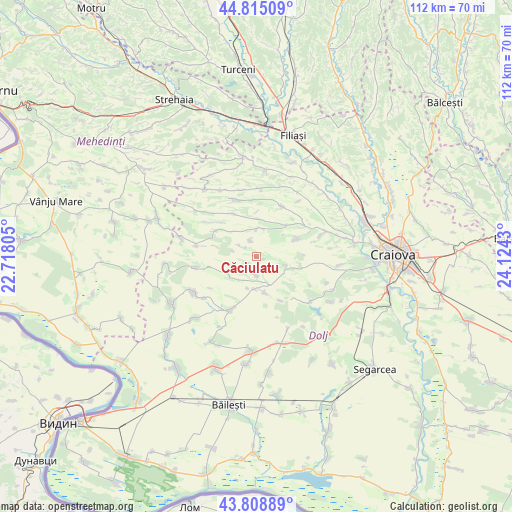 Căciulatu on map