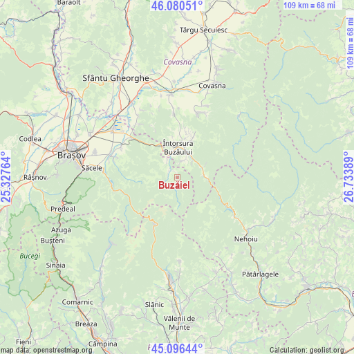 Buzăiel on map