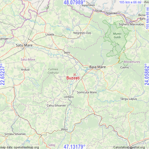 Buzești on map