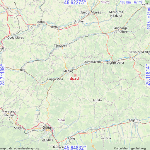 Buzd on map
