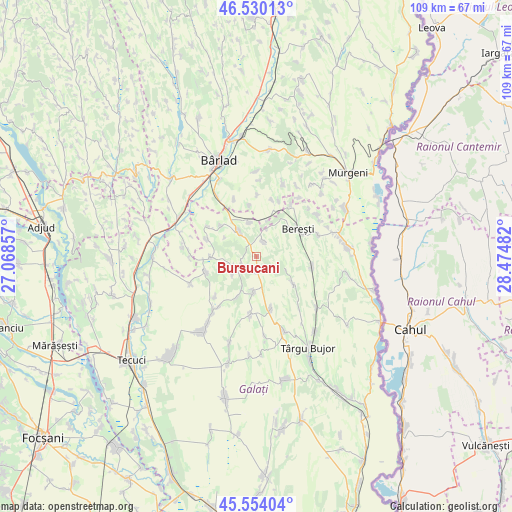 Bursucani on map