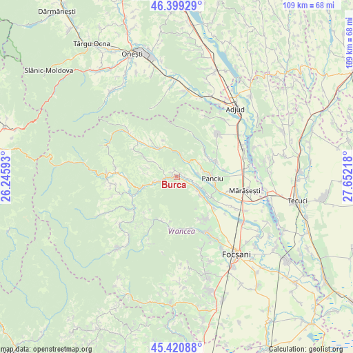 Burca on map