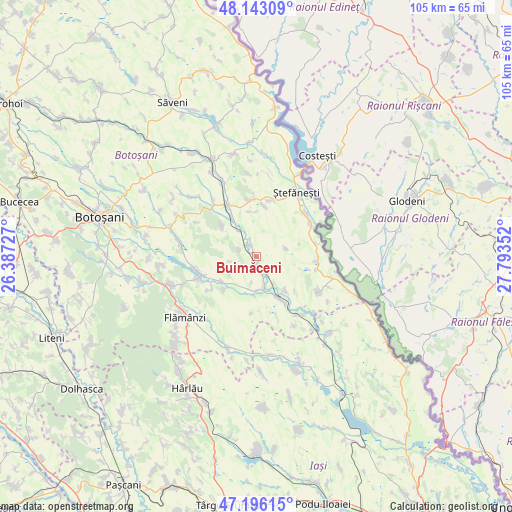 Buimăceni on map