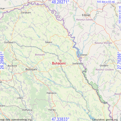 Buhăceni on map