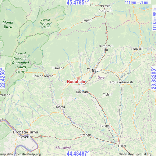 Buduhala on map