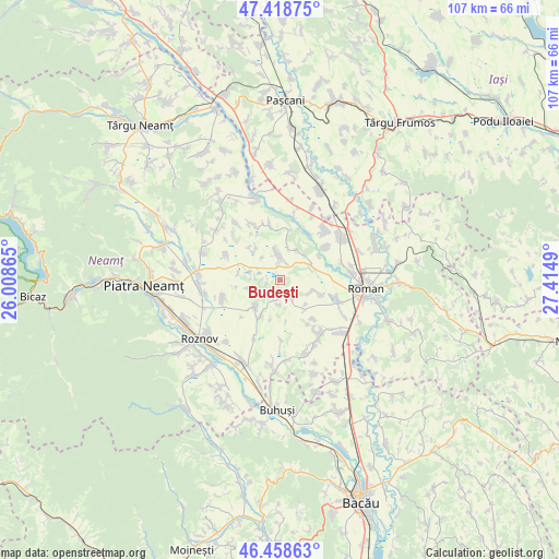 Budești on map