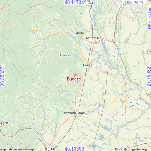 Budești on map