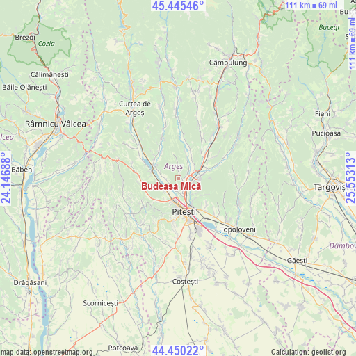 Budeasa Mică on map