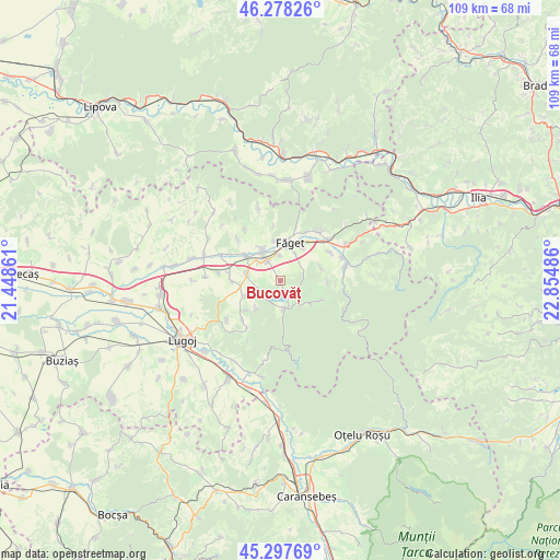 Bucovăț on map