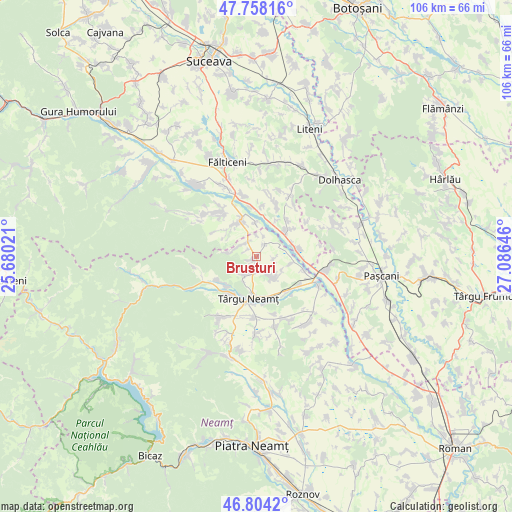 Brusturi on map