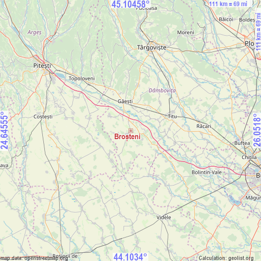 Broșteni on map