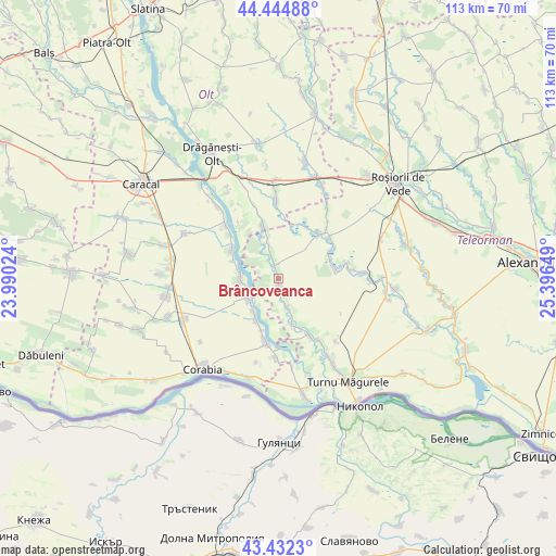 Brâncoveanca on map