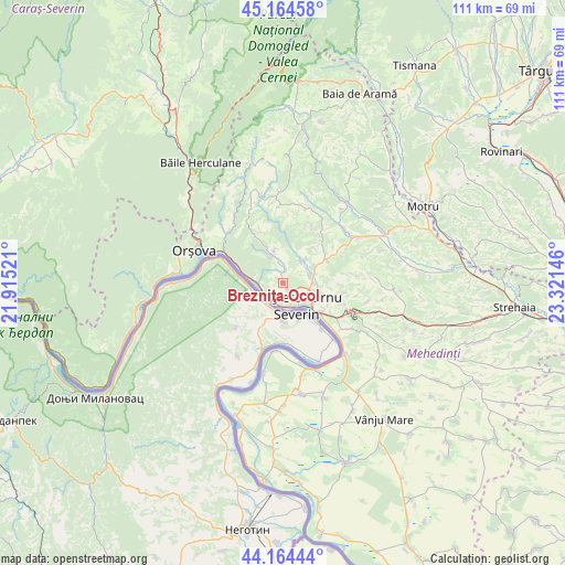 Brezniţa Ocol on map