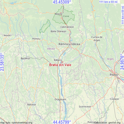 Bratia din Vale on map