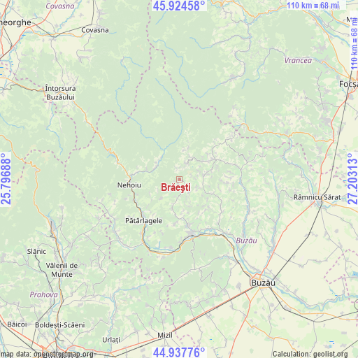 Brăeşti on map