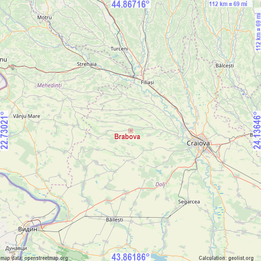 Brabova on map