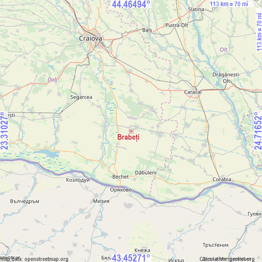 Brabeți on map