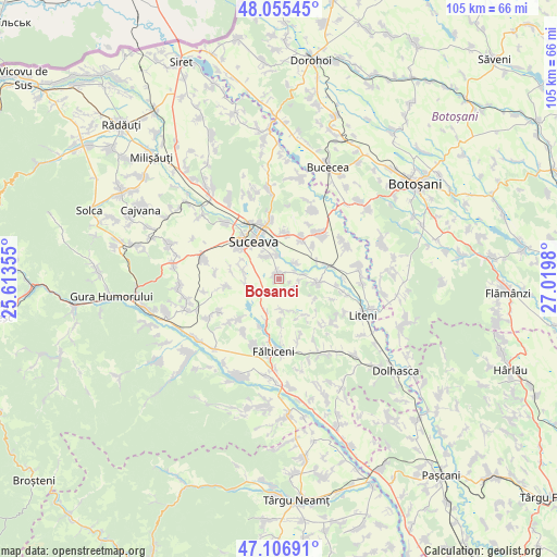 Bosanci on map