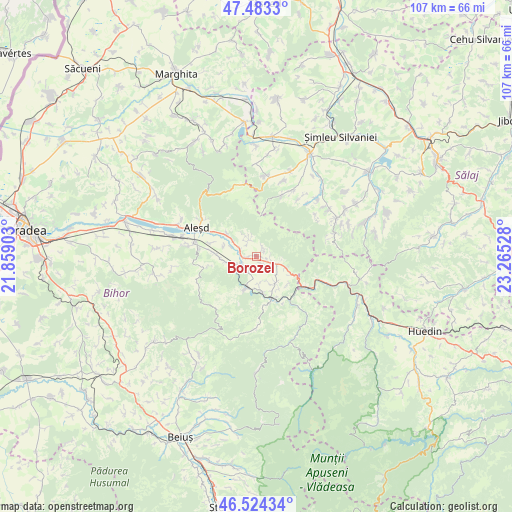 Borozel on map