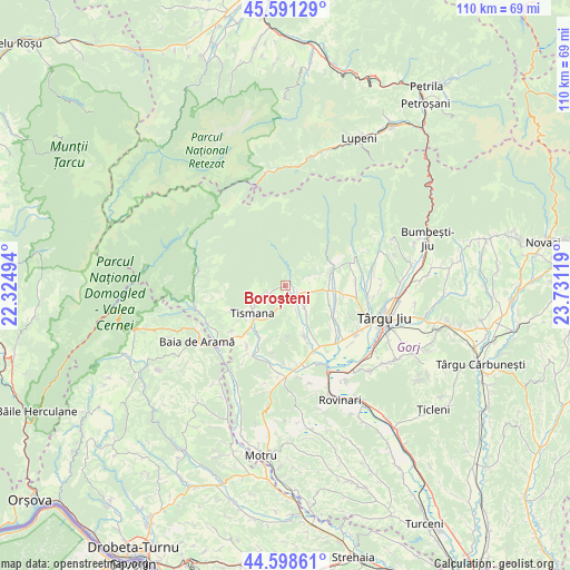 Boroșteni on map