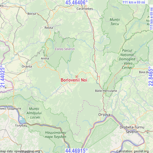 Borlovenii Noi on map