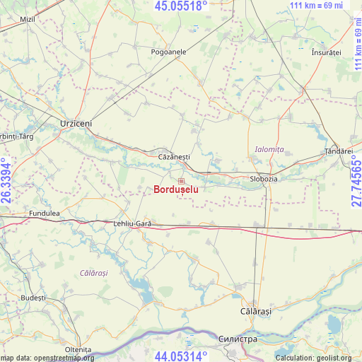 Bordușelu on map