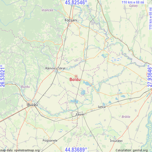 Boldu on map