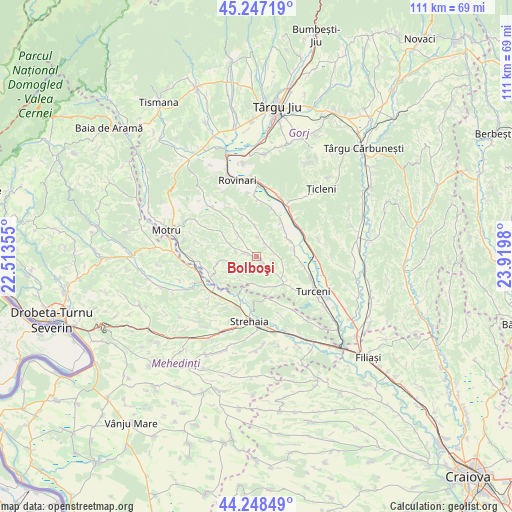 Bolboşi on map